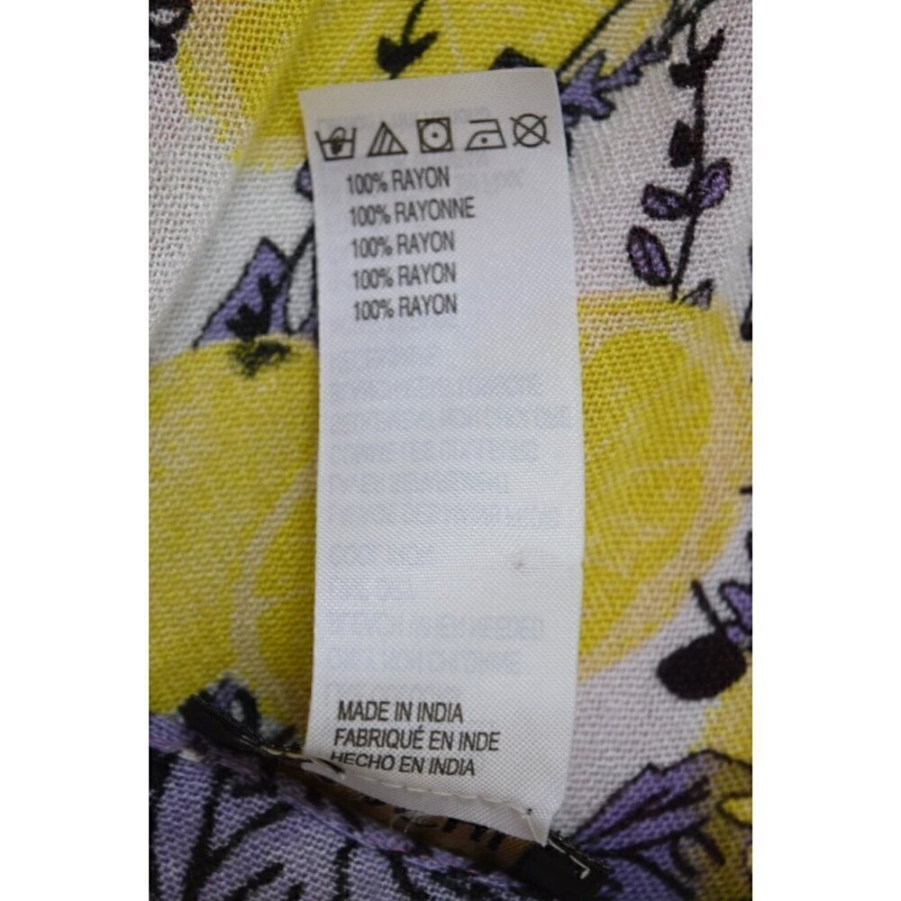 SAACHI WOMEN'S KIMONO CARDIGAN SHRUG LEMON PRINT ONE SIZE - Picture 8 of 9
